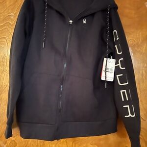Spyder Black Zippered Hoodie